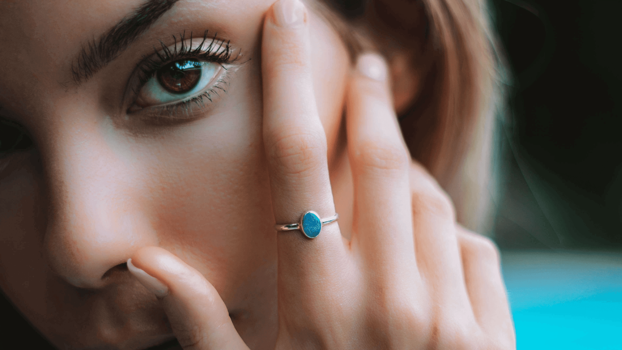 Pflege Opale Ring Silber