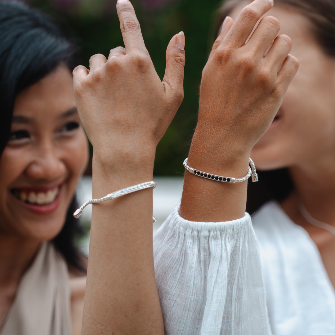 Armbaender Silber Mondstein Onyx