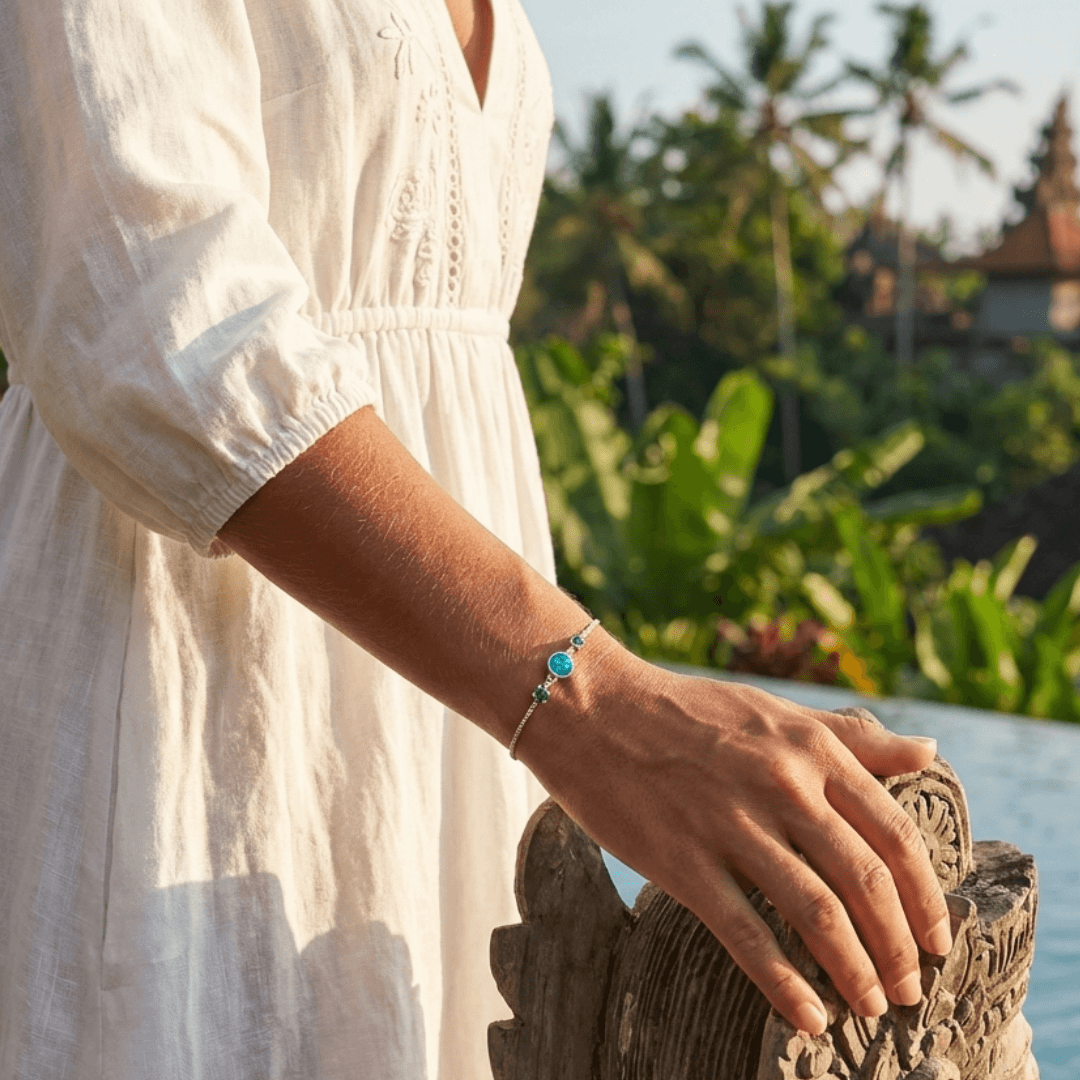 Armband Silber Opal Australien Bali