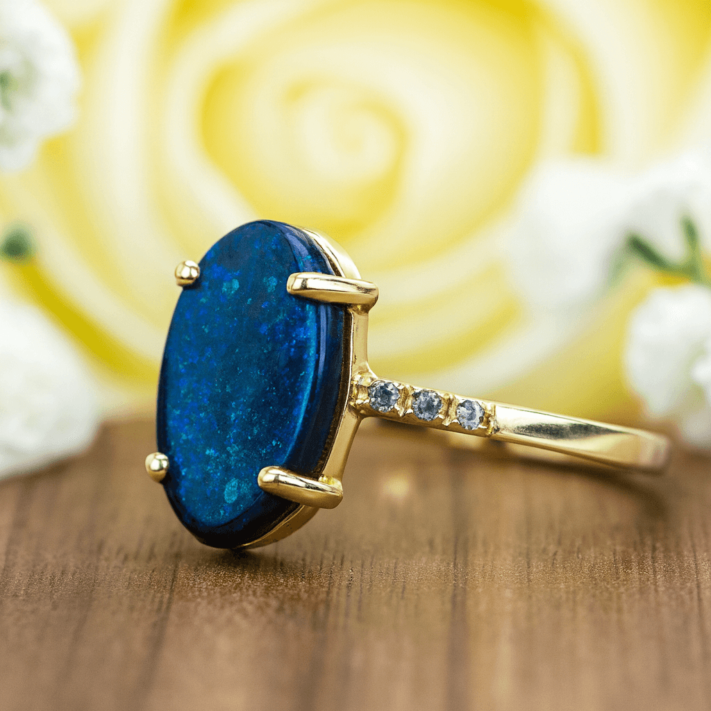 Black Opal Goldring