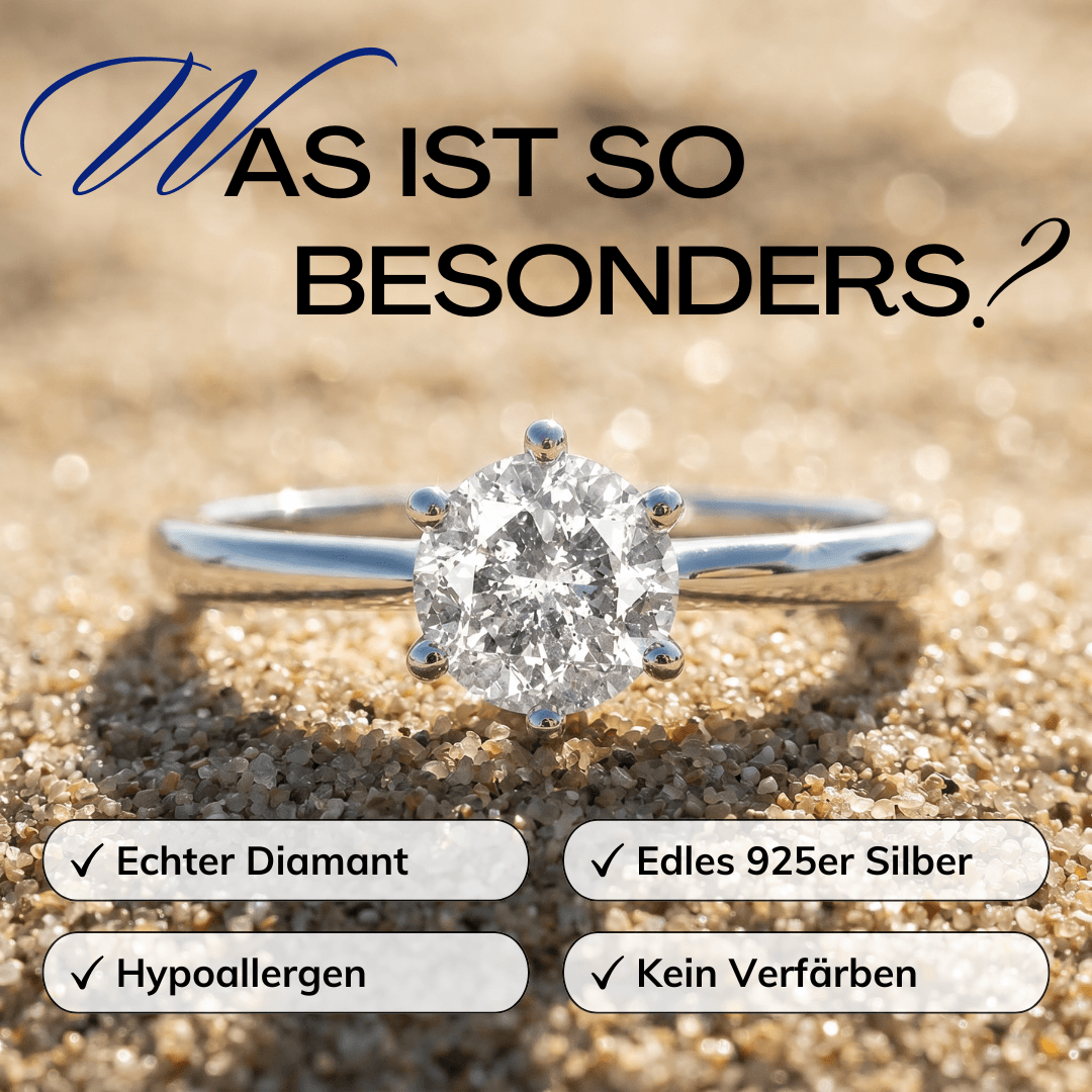 Diamant Ring Silber