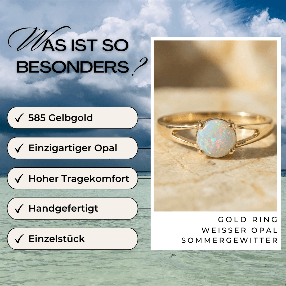 Gold Opal Ring Australien