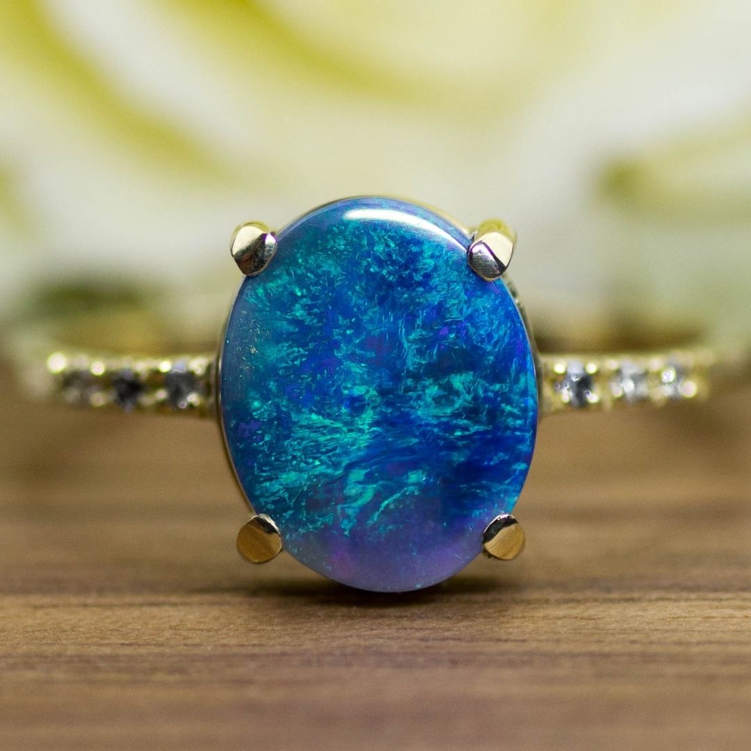 Goldring Schwarzer Opal
