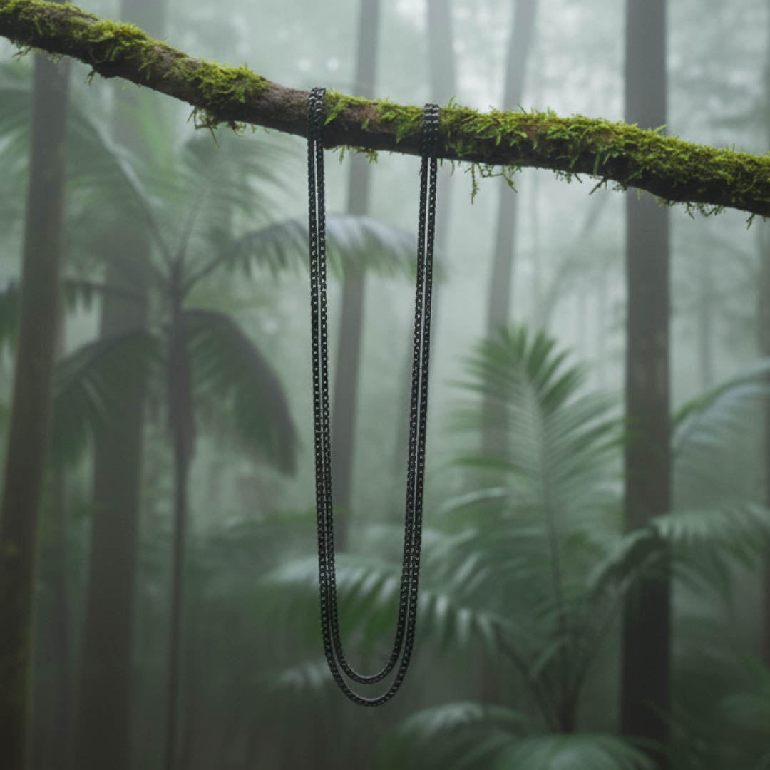 Halskette Schwarz Herren