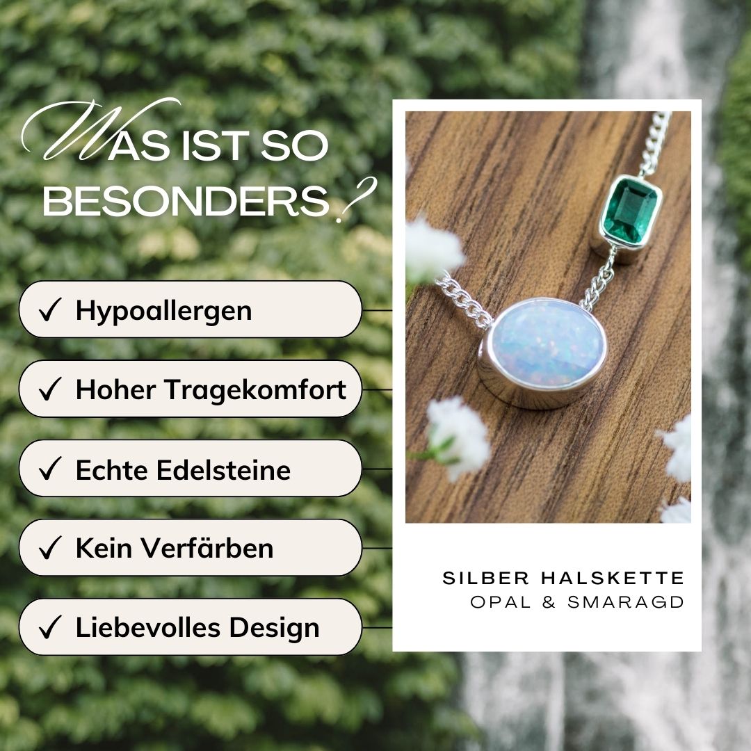 Halskette australischer Opal
