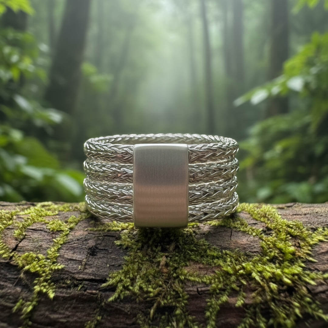 Moderner Sterling Silber Ring Für Männer - Fariq