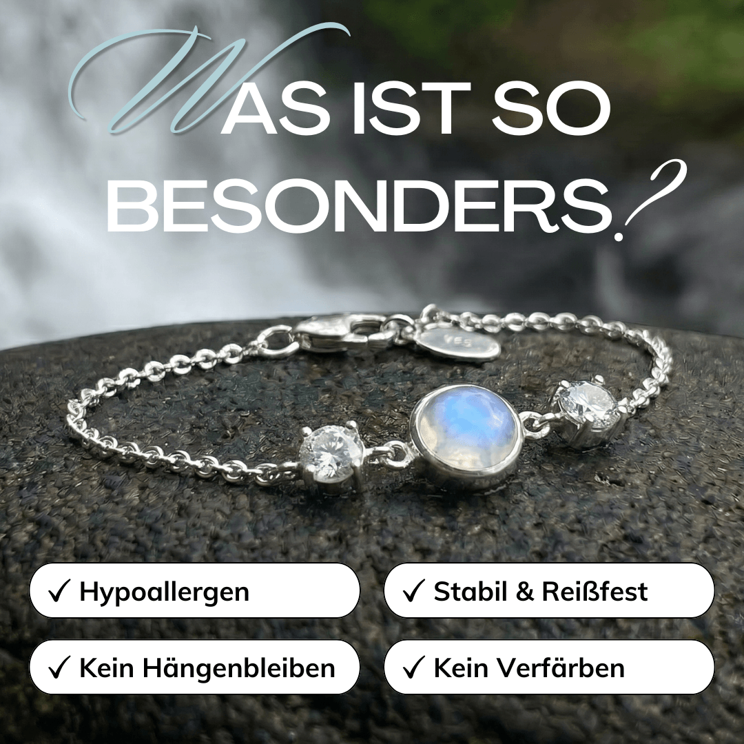 Mondstein Armband Silber