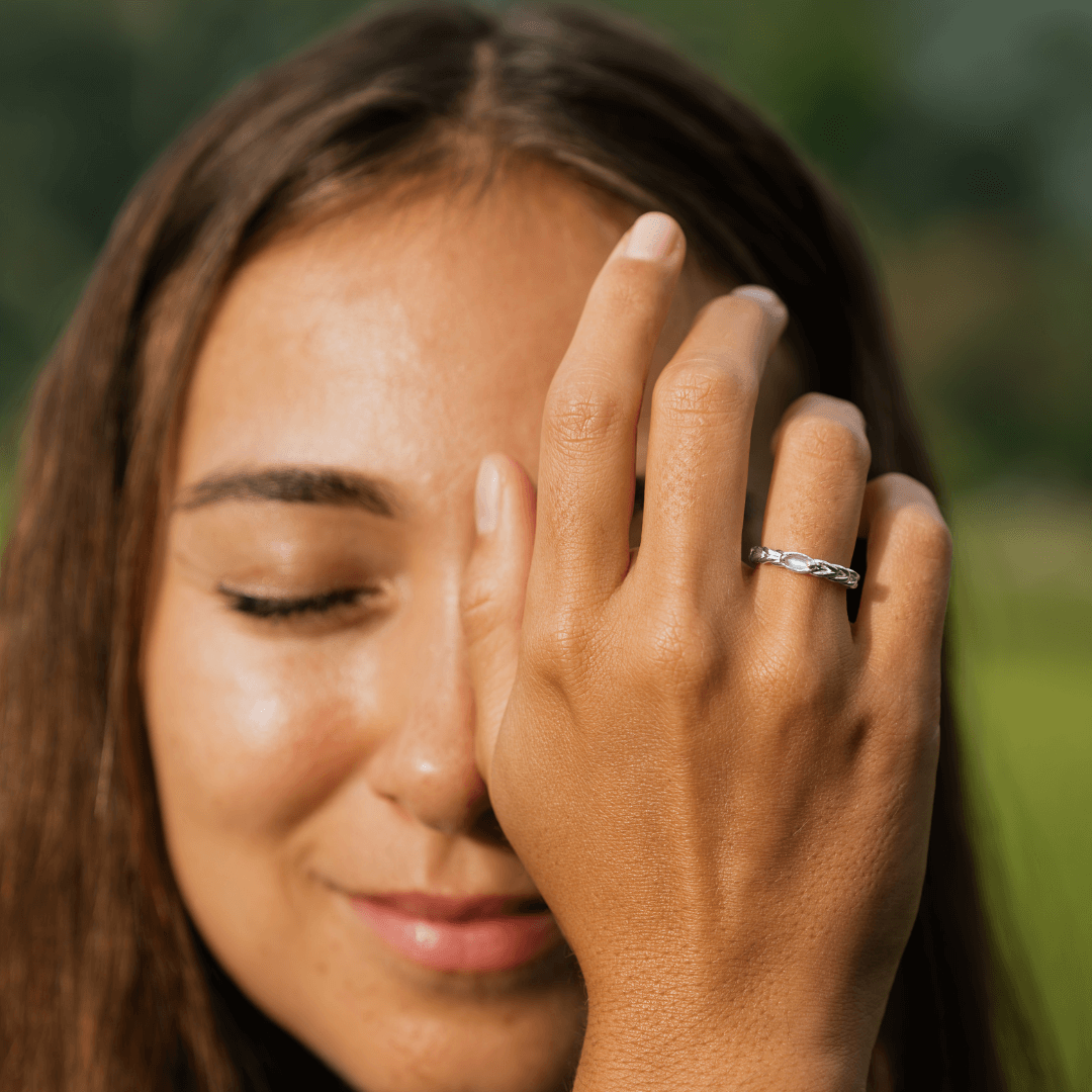 Mondstein Silber Ring