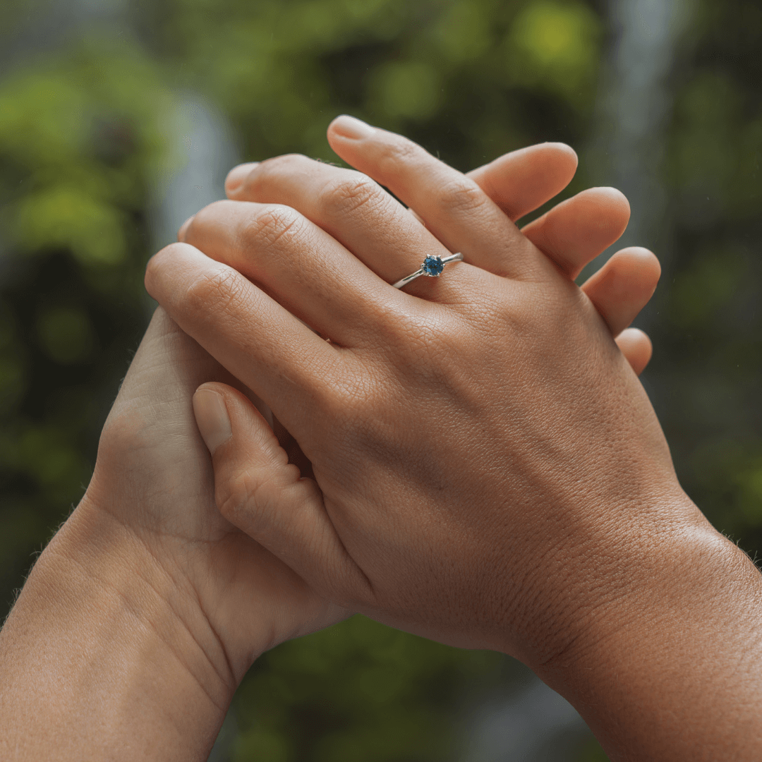 Montana Saphir Silber Verlobungsring