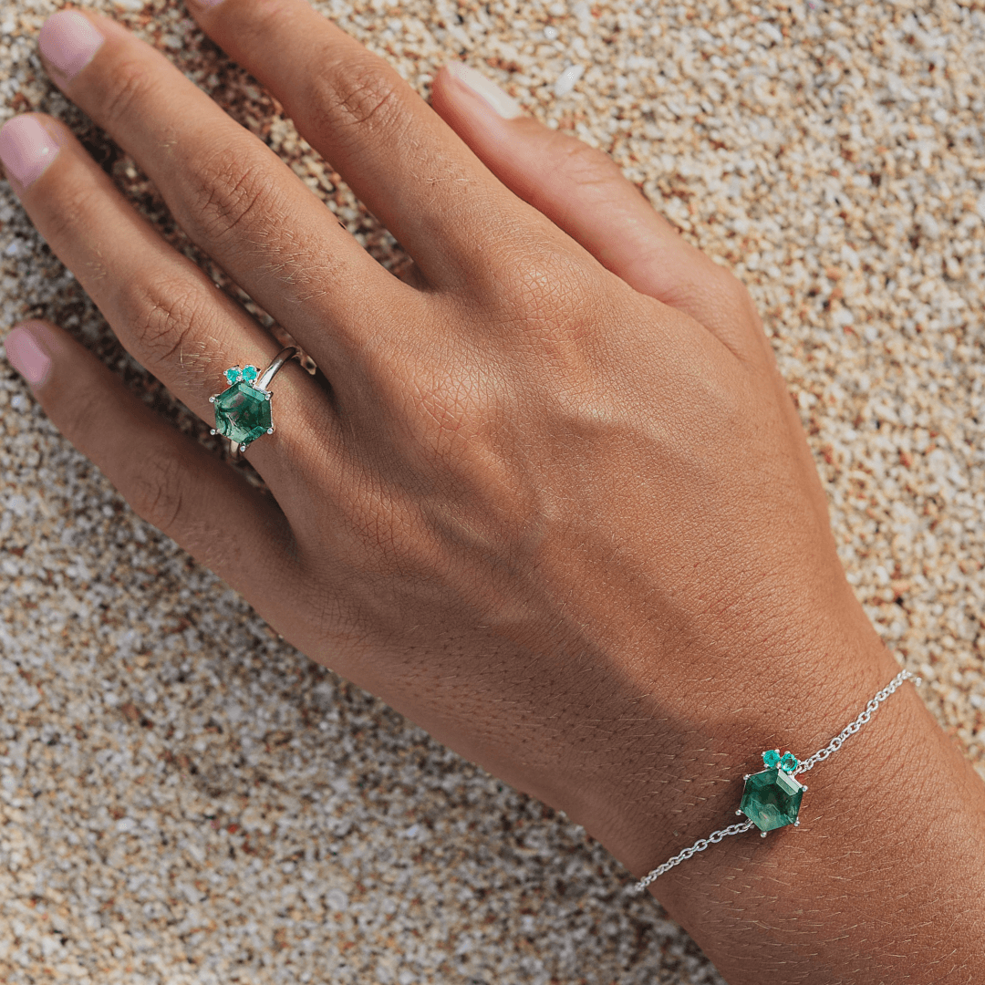 Moosachat Schmuck Set