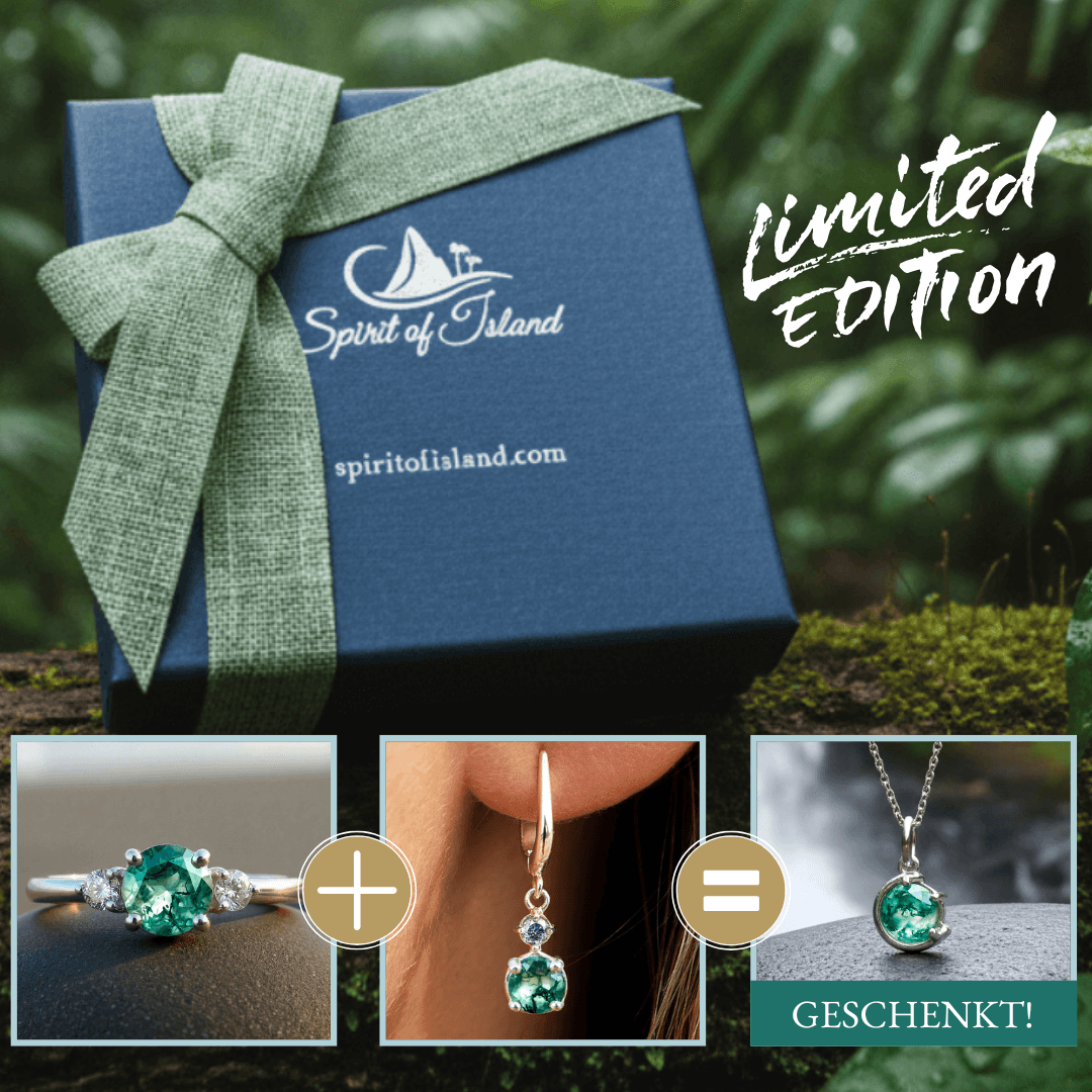 Moosachat Set Halskette geschenkt