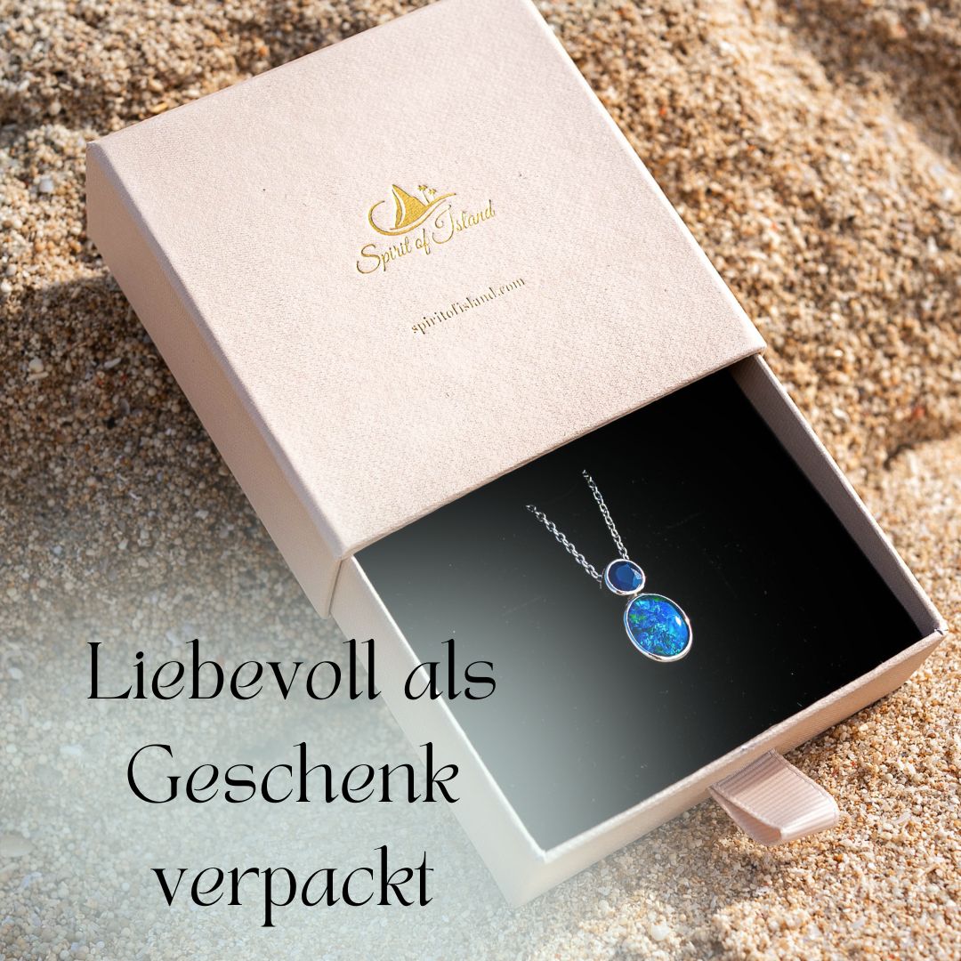 Opal Halskette Anhaenger