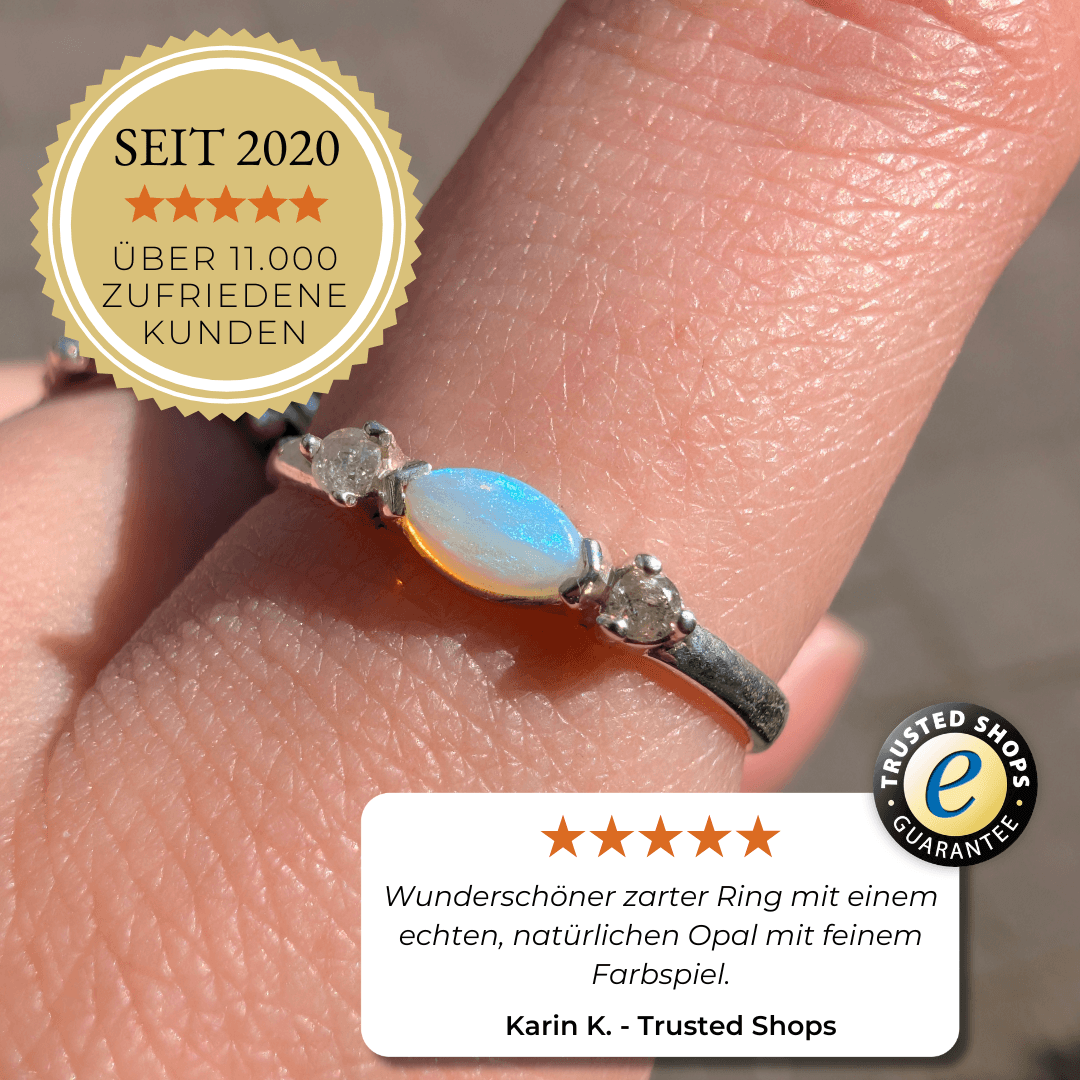 Opal und Diamanten Ring Bewertung
