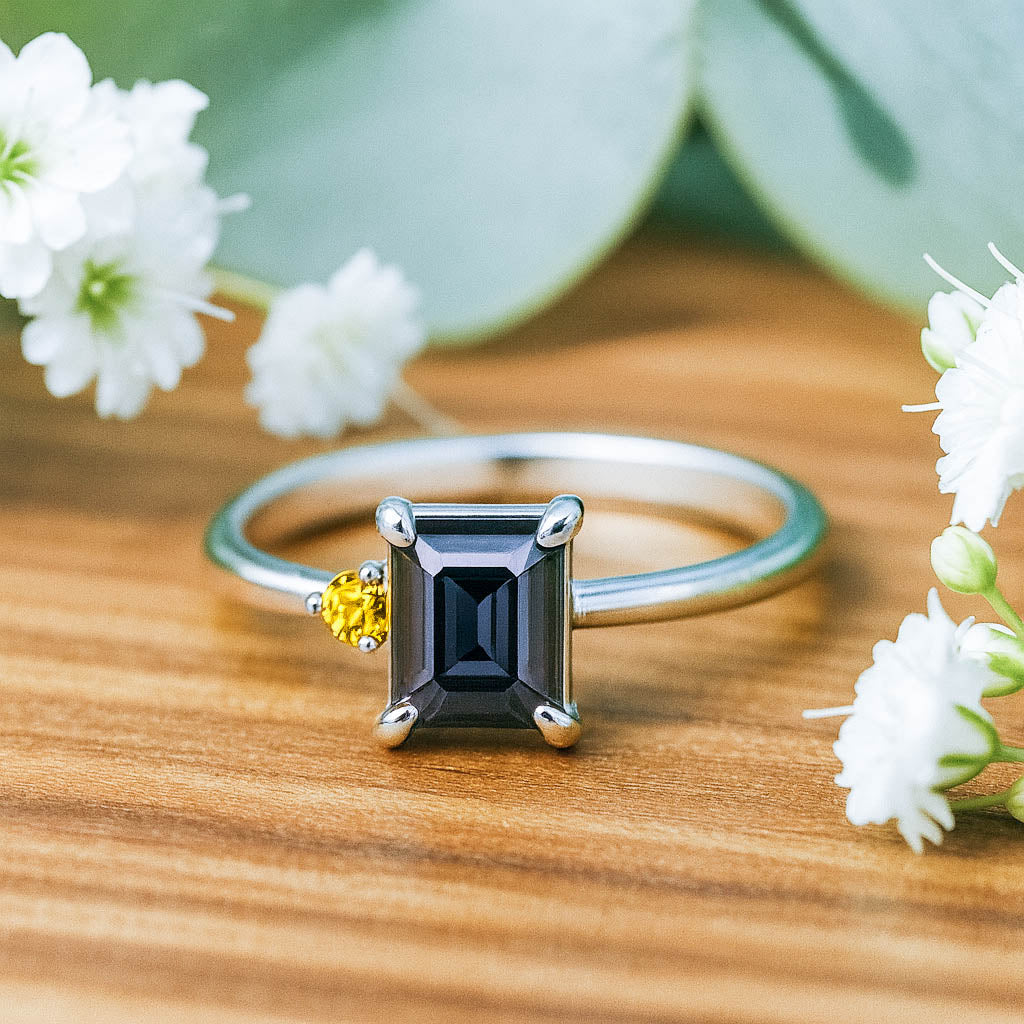 Ring Anthrazit Spinell
