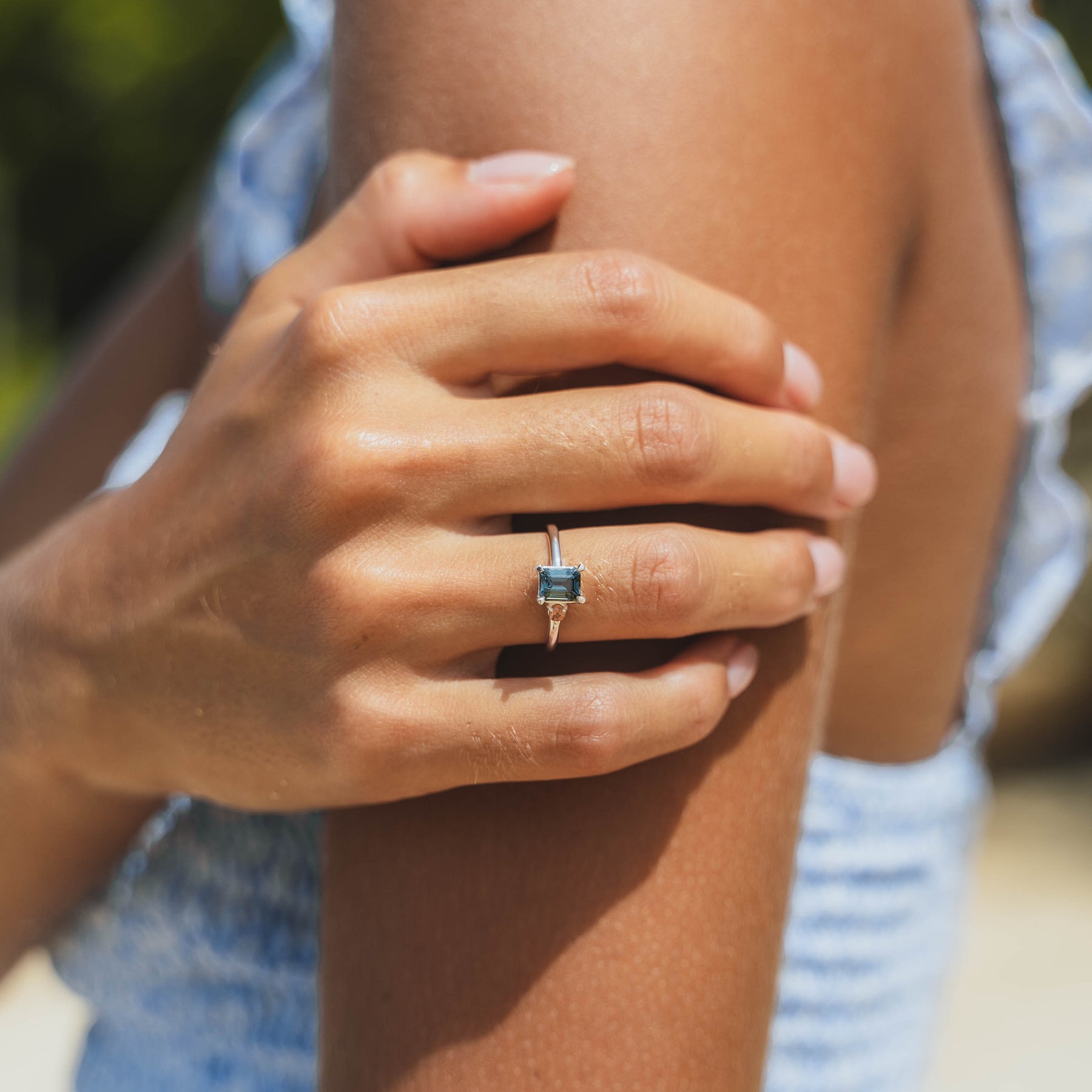 Ring Spinell Gelber Saphir