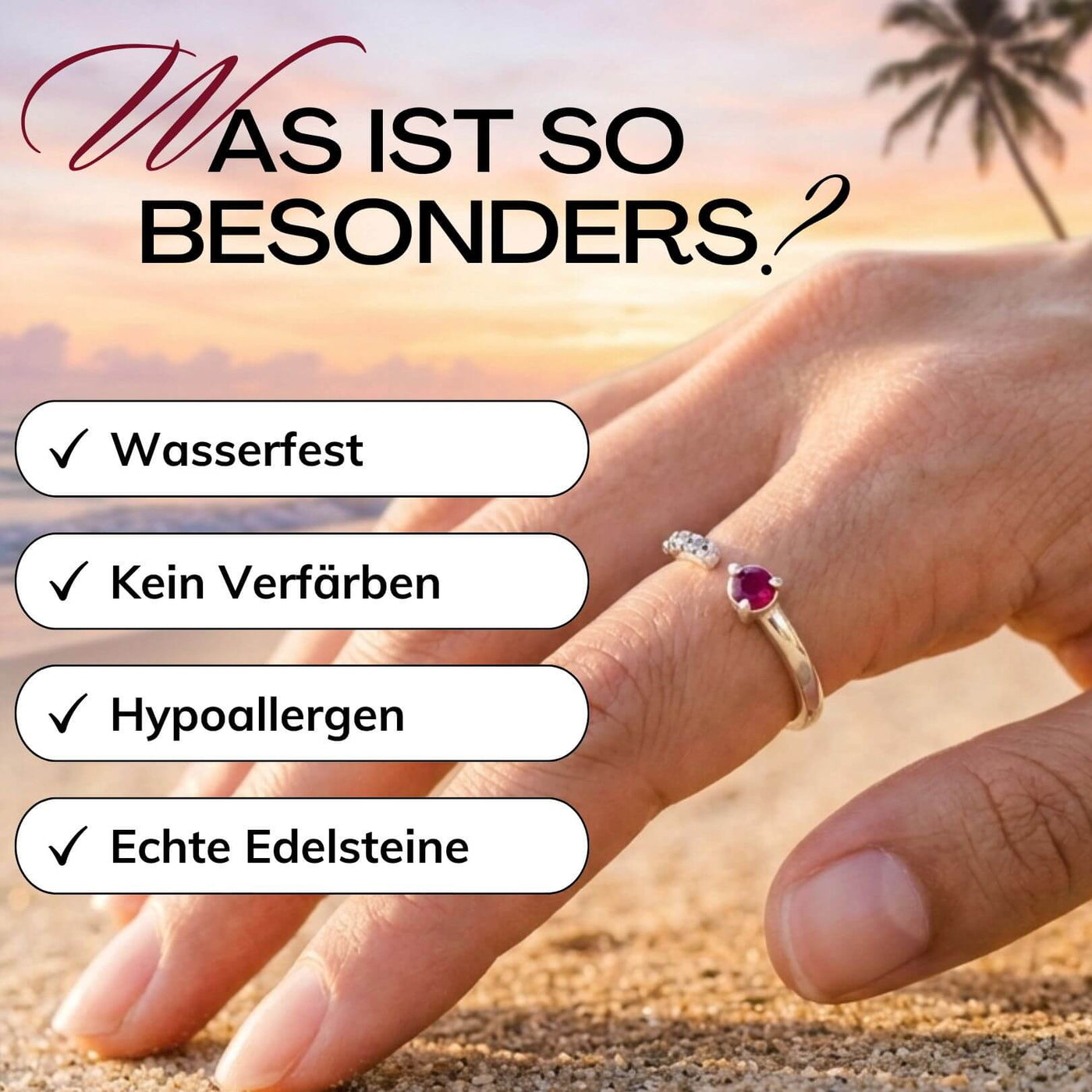 Rubin Diamanten Ring