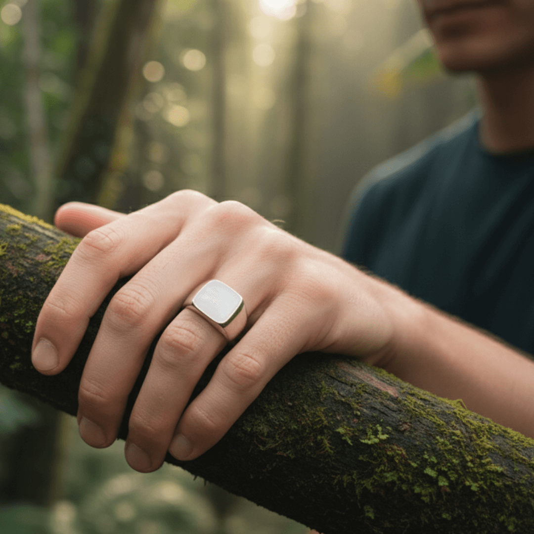 Siegelring Herren 925 Silber Bali