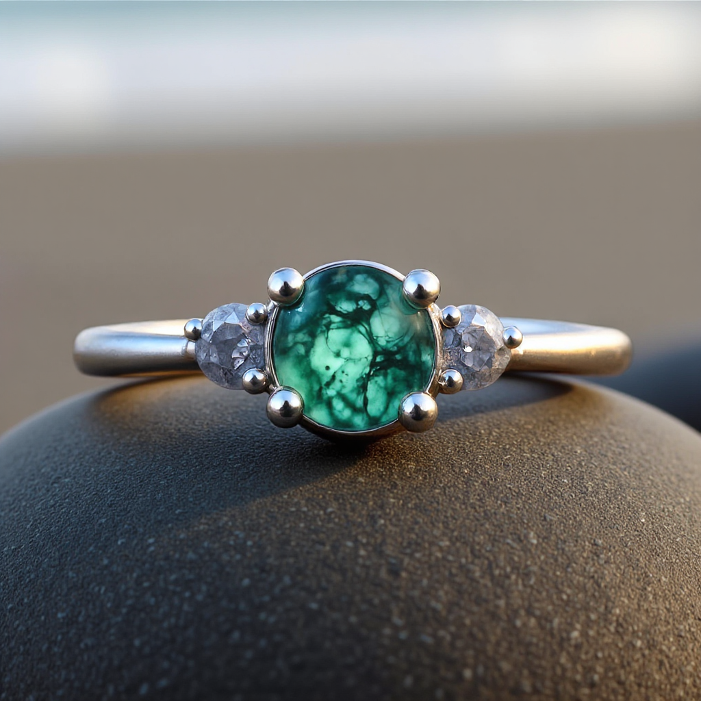 Silber Verlobungsring Strand