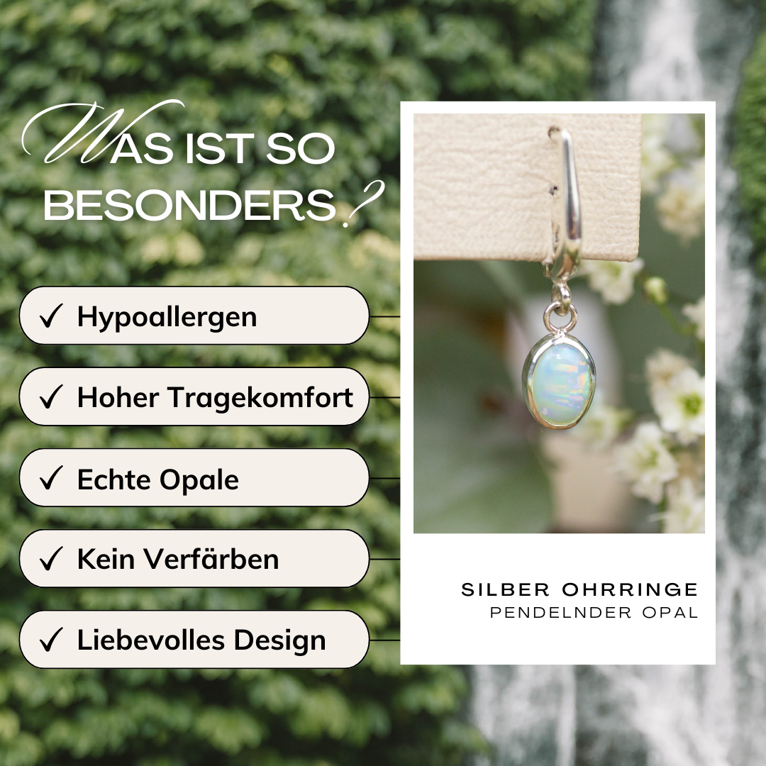Vorteile Silber Ohrringe Opal