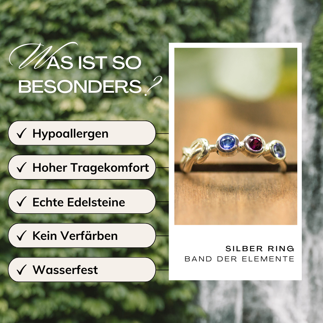 Vorteile Silber Ring Edelsteine