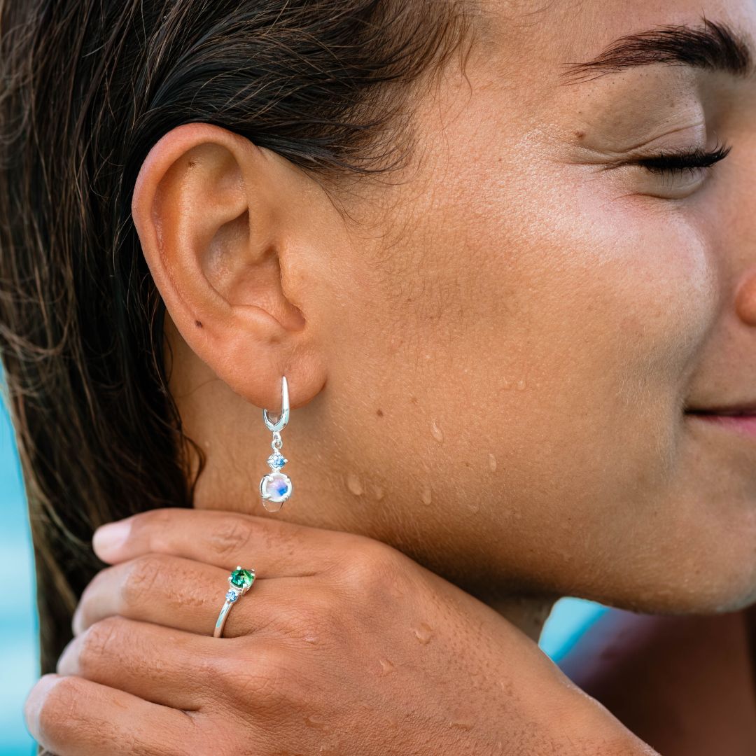 Wasserfester Edelsteinschmuck Silber