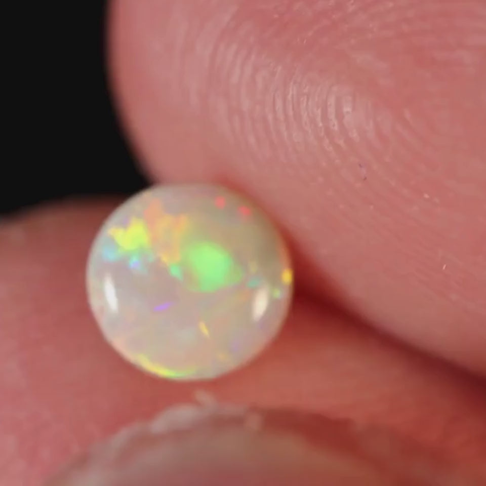 Weißer Opal Sommergewitter Ring