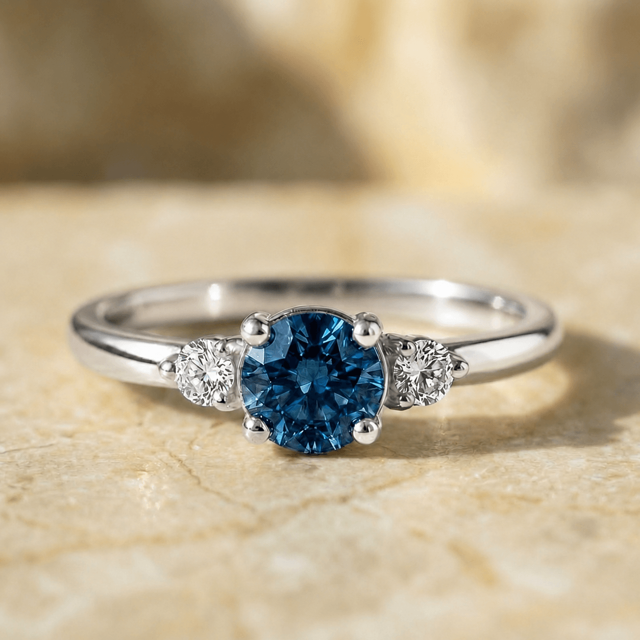 Saphir Diamant Ring Verlobungsring