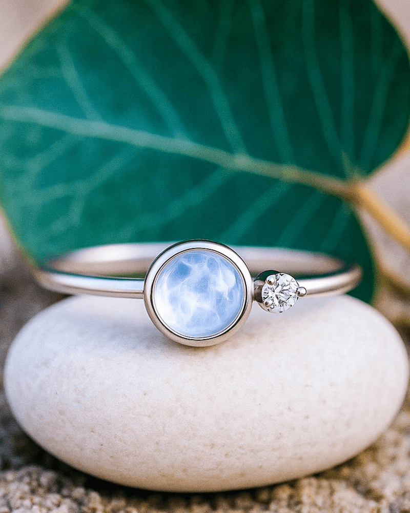 925 Silber Ring Damen Mondstein