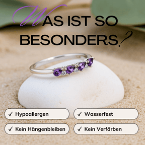 Amethyst Diamanten Ring Silber