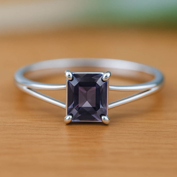 Anthraizit Spinell Ring