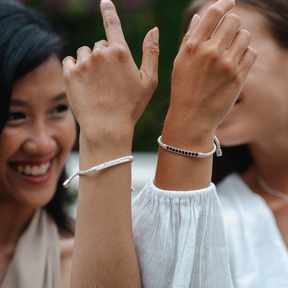 Armbaender Silber Mondstein Onyx