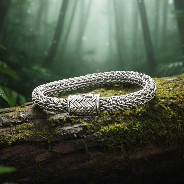 Herren Armband Silber | Bali Weave