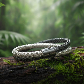 Armband Silber und Schwarzes Rhodium