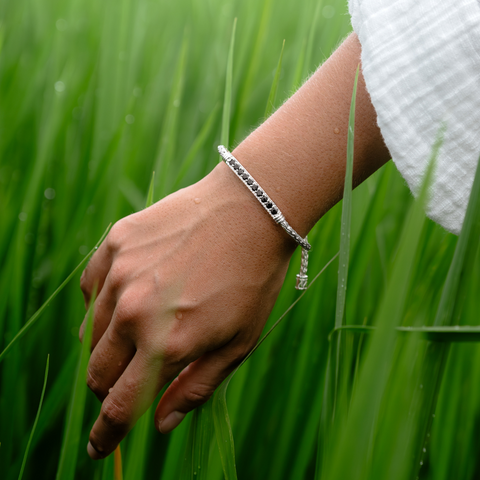 Armband Silber Edelstein Bali