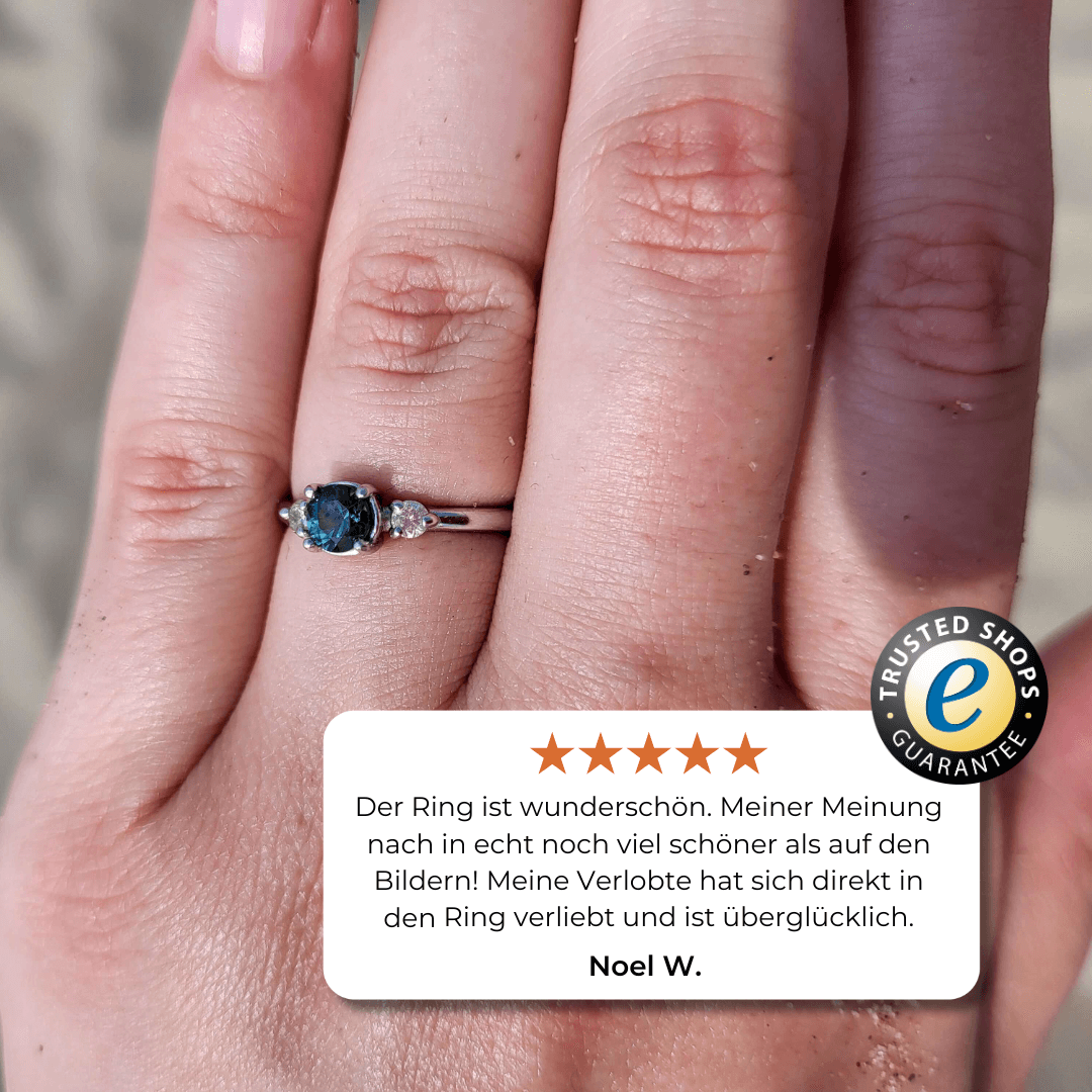 Blauer Saphir Goldring Bewertung
