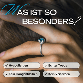 Blauer Topas Ring Silber