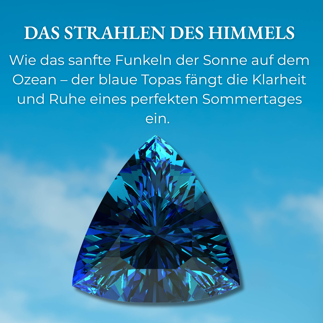 Blauer Topas Verlobungsring