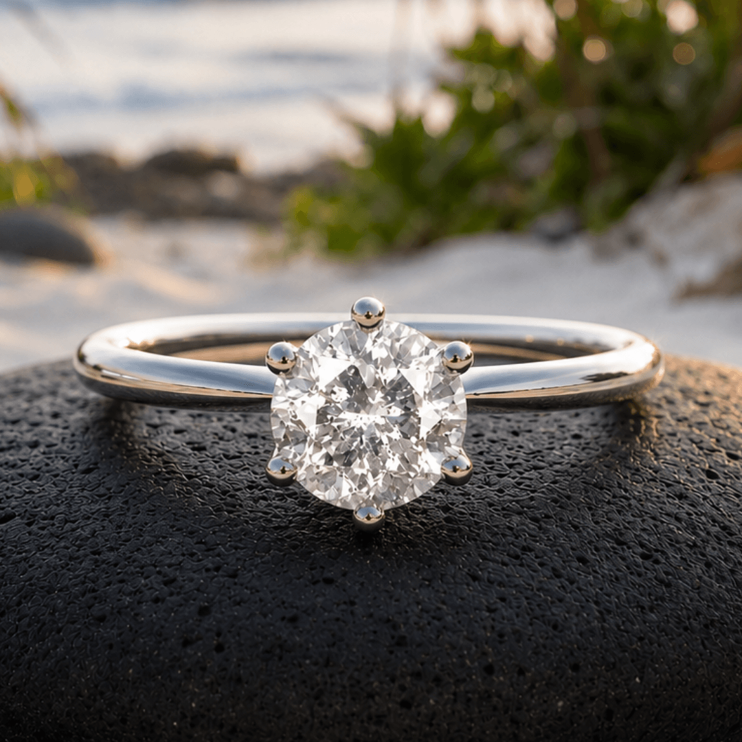 Diamant Verlonbungsring 925 Silber