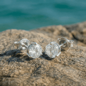 Diamanten Ohrstecker Silber