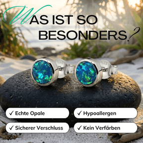 Echte Opal Ohrstecker