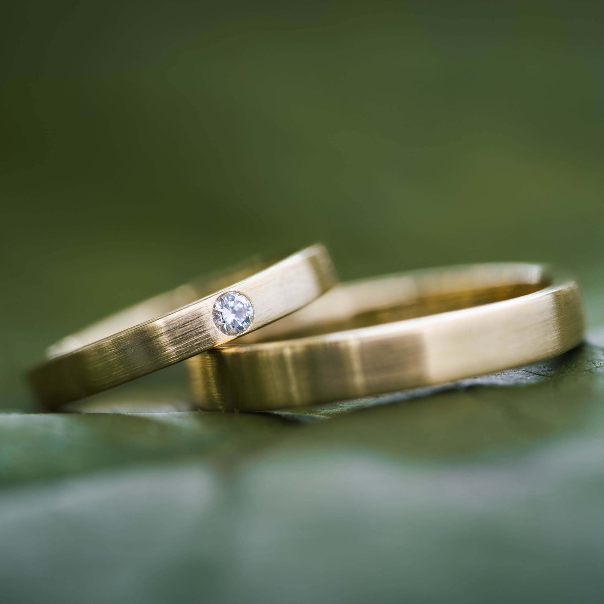 Eheringe 750 Gold klassisch matt