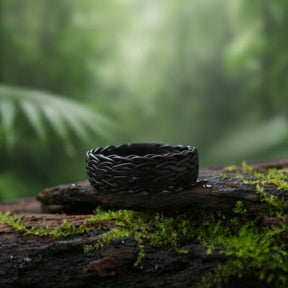 Herrenring Sterling Silber Schwarz