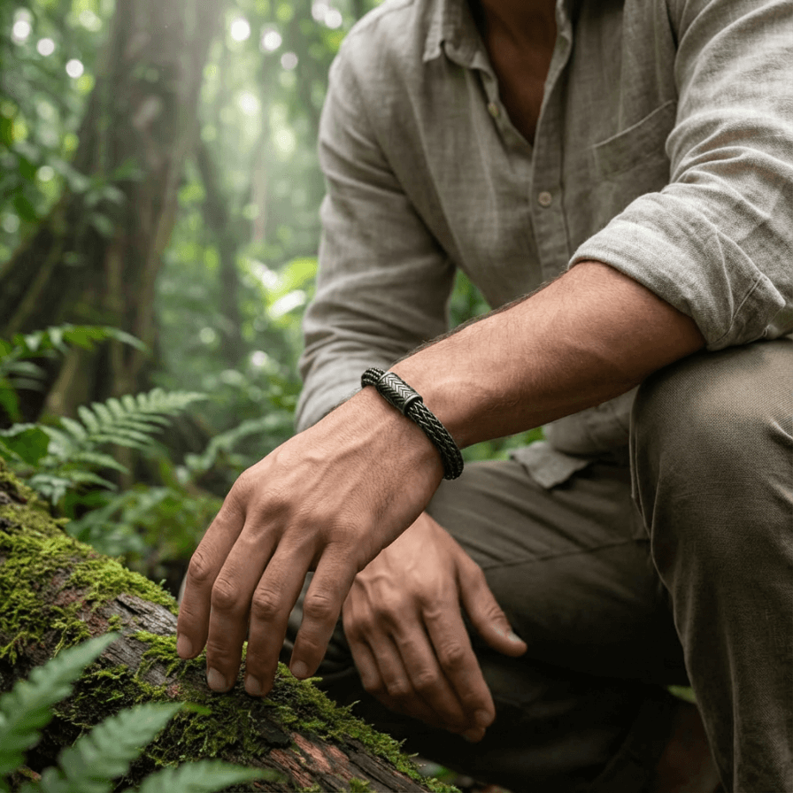 Herrenschmuck Premium Armband Schwarz