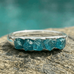 Hidden Gems Ring Blau