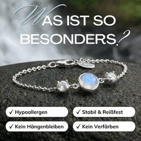 Mondstein Armband Silber