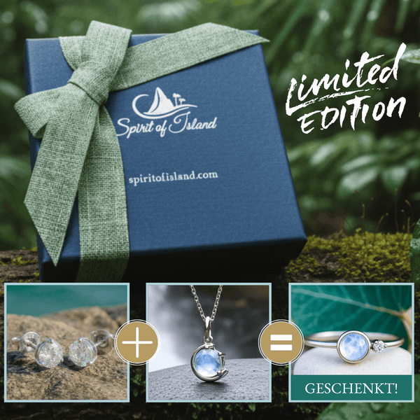 Mondstein & Diamant Set | 925 Silber