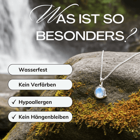 Mondstein Halskette Silber