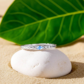 Mondstein Solitär Ring 925 Silber