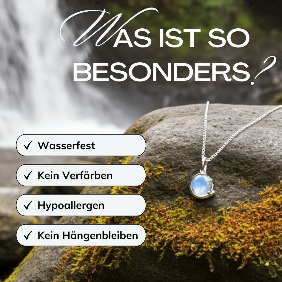 Mondstein Halskette 925 Silber