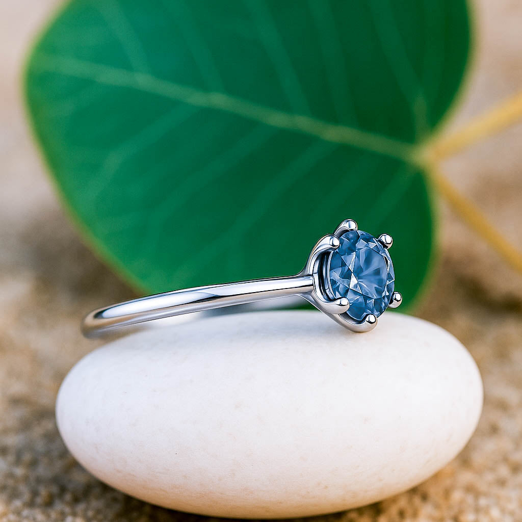 Montana Blauer Saphir Solitär Ring